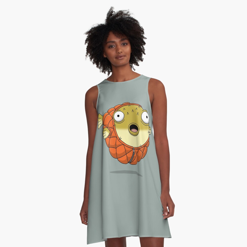 Puffer fish A-Line Dress