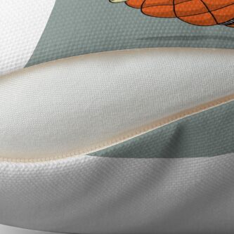 Alternate view of Puffer fish Throw Pillow