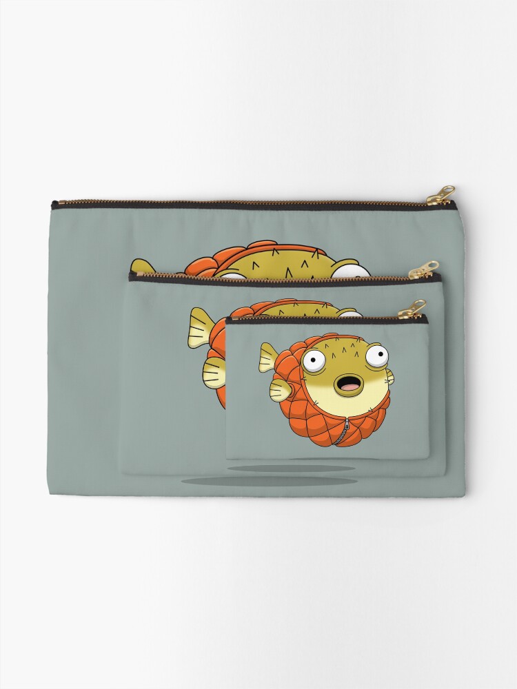Alternate view of Puffer fish Zipper Pouch