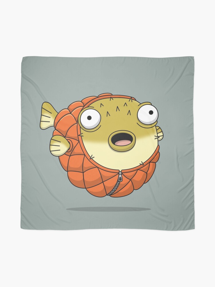 Alternate view of Puffer fish Scarf