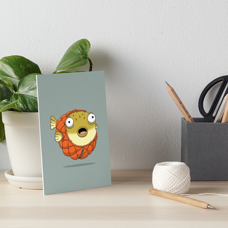 Puffer fish Art Board Print