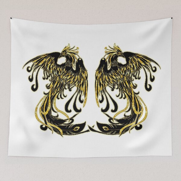 Item preview, Gold and Black Phoenix Rising from the Ashes designed and sold by LaRoach Digital Arts.