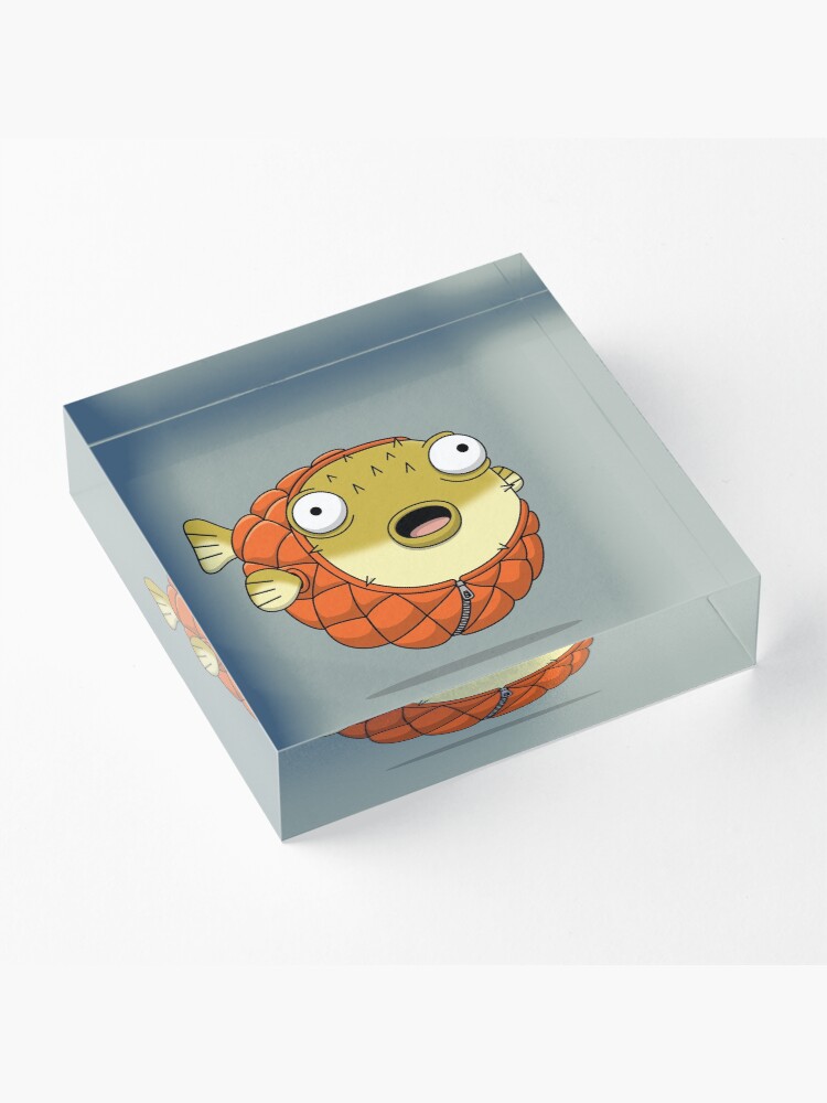 Alternate view of Puffer fish Acrylic Block