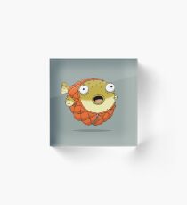 Puffer fish Acrylic Block