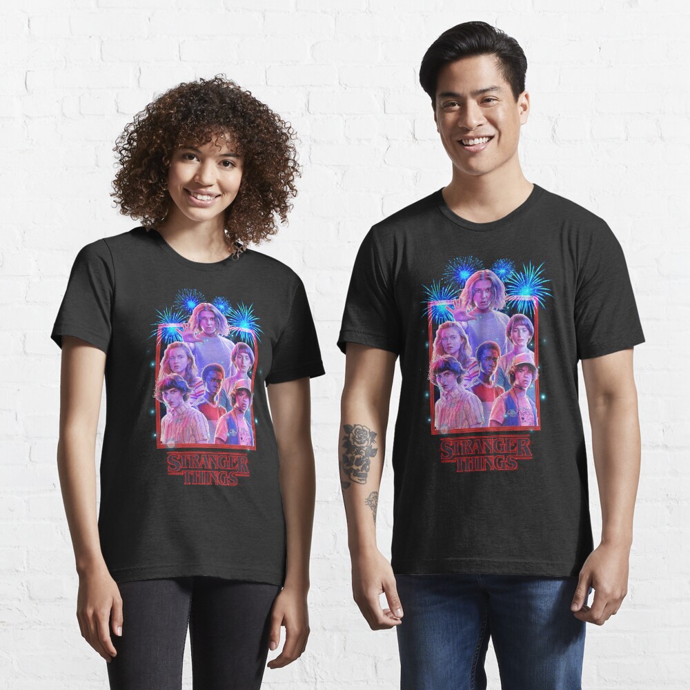 Discover Stranger Things Group Shot Fireworks Poster | Essential T-Shirt 