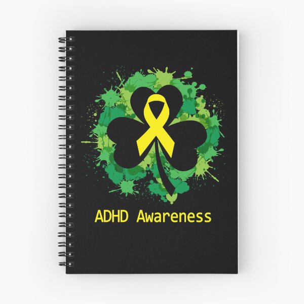 Item preview, ADHD Awareness Clover Ribbon Happy Patricks Day Support ADHD Warrior Gifts designed and sold by Tammyilaria.