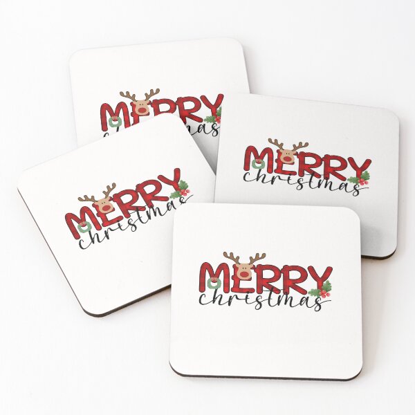 Item preview, Cute Merry Christmas Typography designed and sold by HappyLifeCreate.