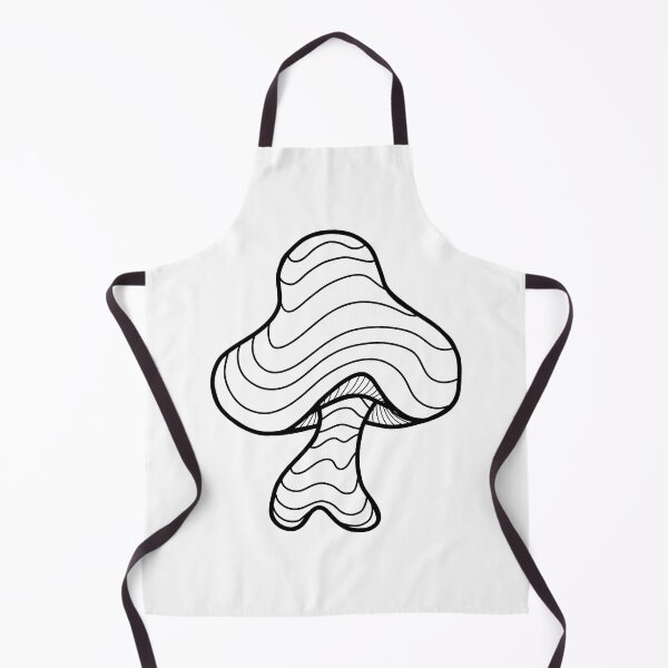 Item preview, The Perfect Magic Mushroom: Trippy Wavy Black and White Contour Lines designed and sold by Ciara Shortall.