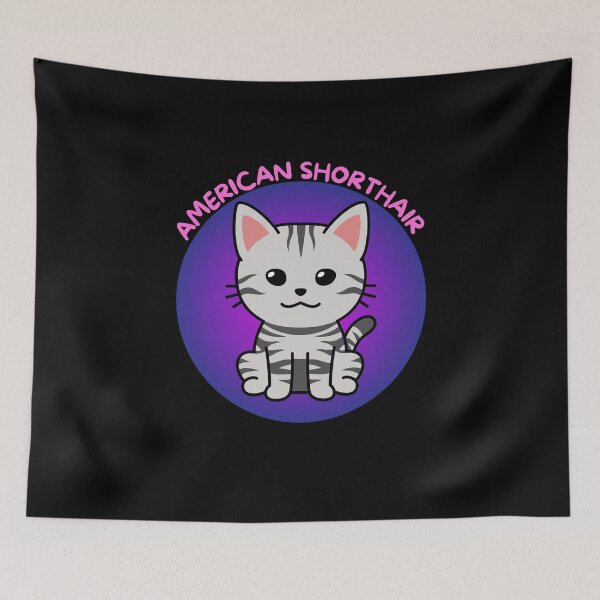Item preview, American Shorthair Happy designed and sold by The Love Quill.