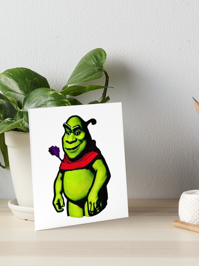 Screaming Shrek  Art Board Print for Sale by SunnyMoonCrafts