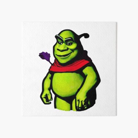 Screaming Shrek  Art Board Print for Sale by SunnyMoonCrafts