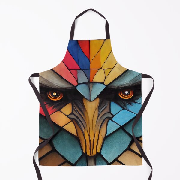 Item preview, Stained Glass Eagle Face - 4 designed and sold by MrVPhotography.