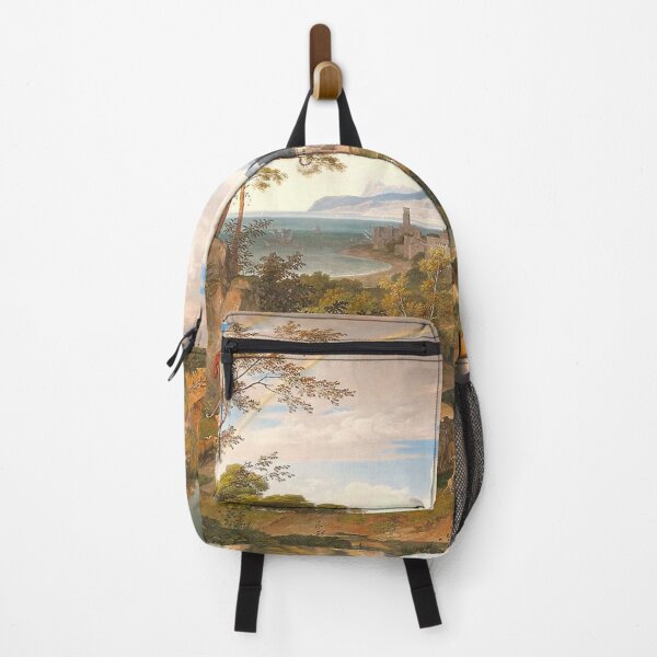 Item preview, Beautiful Landscape with Rainbow Greek Landscape Vintage Painting designed and sold by vintagemother.