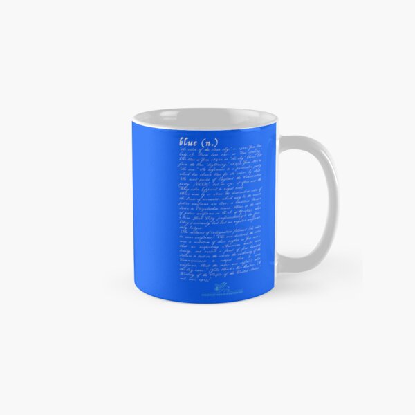 Blue Color Etymology - Etymonline Online Etymology History Classic Mug