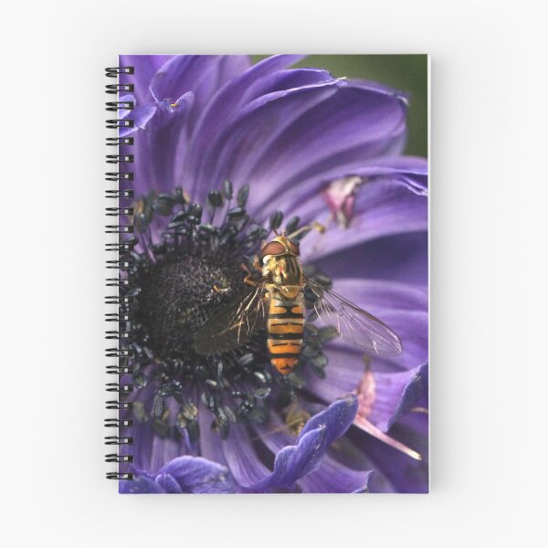 Item preview, Hoverfly on Poppy Anemone designed and sold by cuprum.