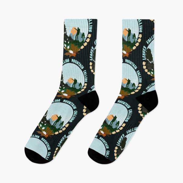 Item preview,  Leaves Falling Mountain Calling, Hiker | Hiking designed and sold by DNC1134.