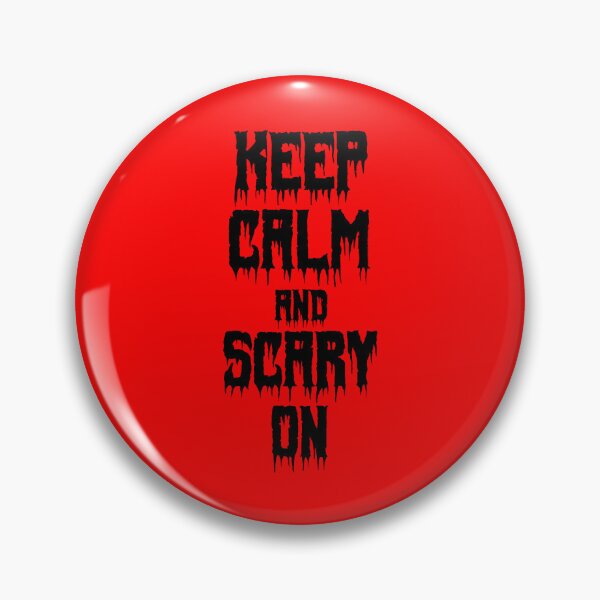 Item preview, Keep Calm And Scary On. Halloween Quote, Halloween Theme, Spooky Vibes designed and sold by DesignHouse07.
