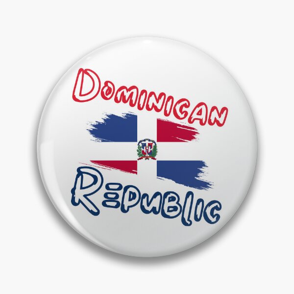 Item preview, Dominican Republic Flag with Red and Blue Letters designed and sold by taniastyle.