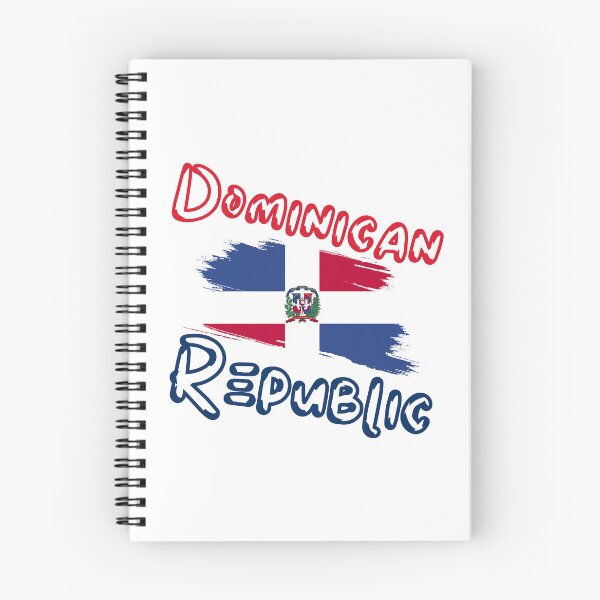 Item preview, Dominican Republic Flag with Red and Blue Letters designed and sold by taniastyle.