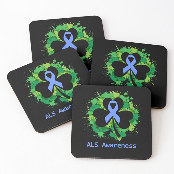 Item preview, ALS Awareness Clover Ribbon Happy Patricks Day Support ALS Warrior Gifts designed and sold by Tammyilaria.