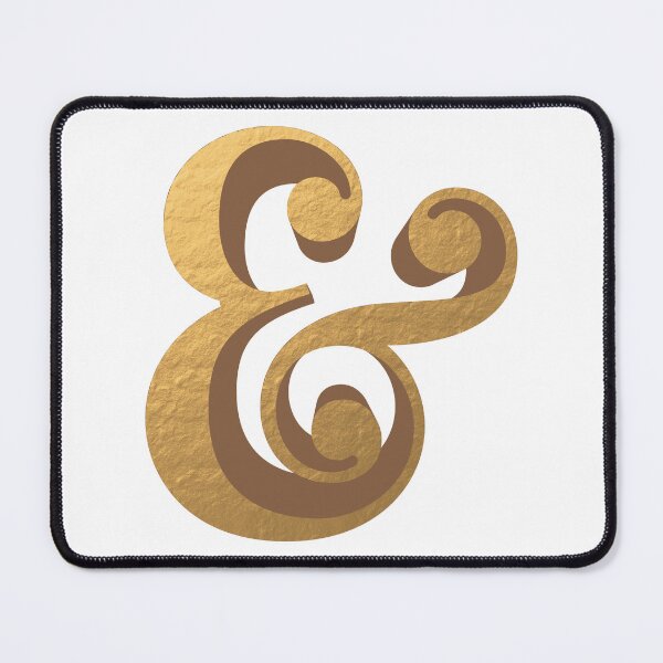 Item preview, Gold Ampersand - 3D designed and sold by Elsy's Art.
