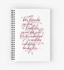 Vær frimodig og sterk Spiral Notebook
