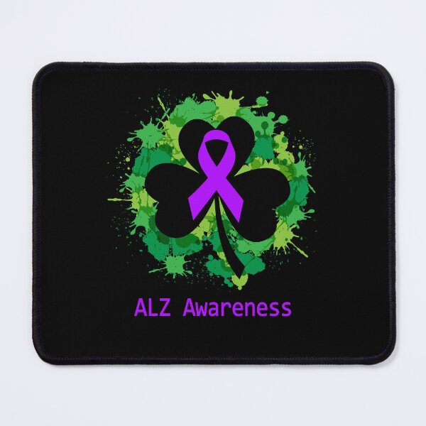 Item preview, ALZ Awareness Clover Ribbon Happy Patricks Day Support ALZ Warrior Gifts designed and sold by Tammyilaria.
