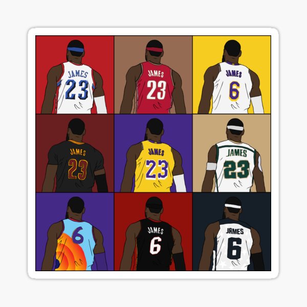 Artikel-Vorschau von LeBron James Grid, designt und verkauft von RatTrapTees.