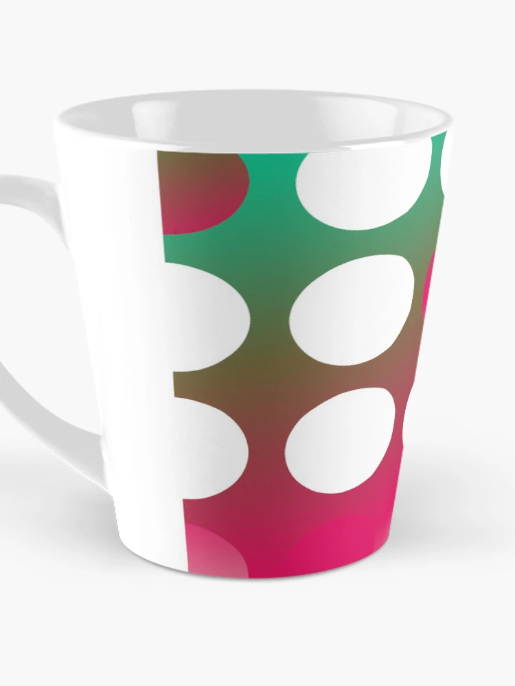 Thumbnail 3 of 4, Coffee Mug, Circle Raspberry print designed and sold by TechsQuickArt.