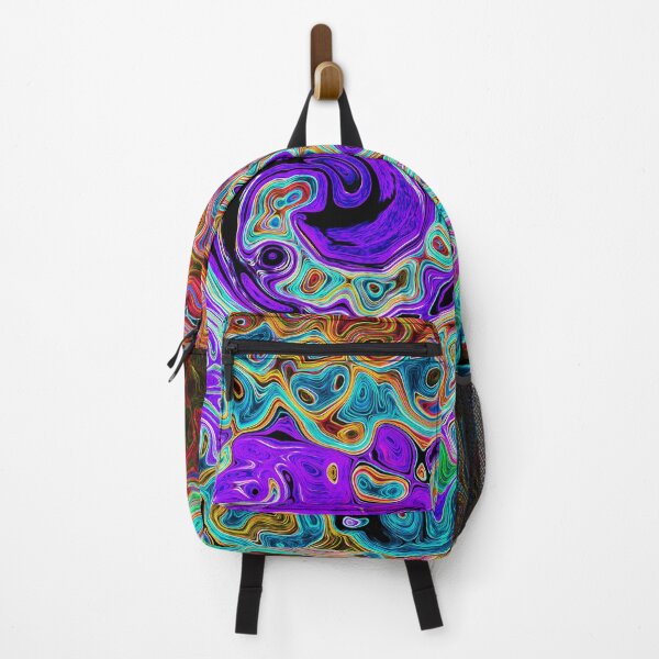 Item preview, Purple Colorful Groovy Abstract Retro Liquid Swirl designed and sold by myrubiogarden.