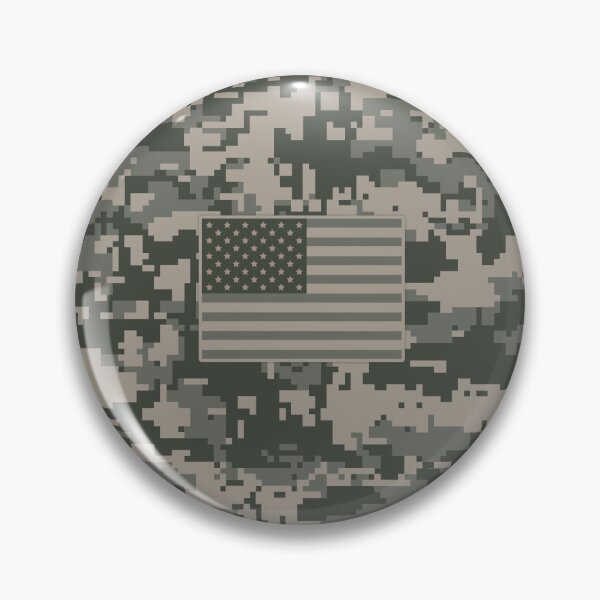 Item preview, OD Green Digital Camouflage design with USA flag designed and sold by RichDesignPro.