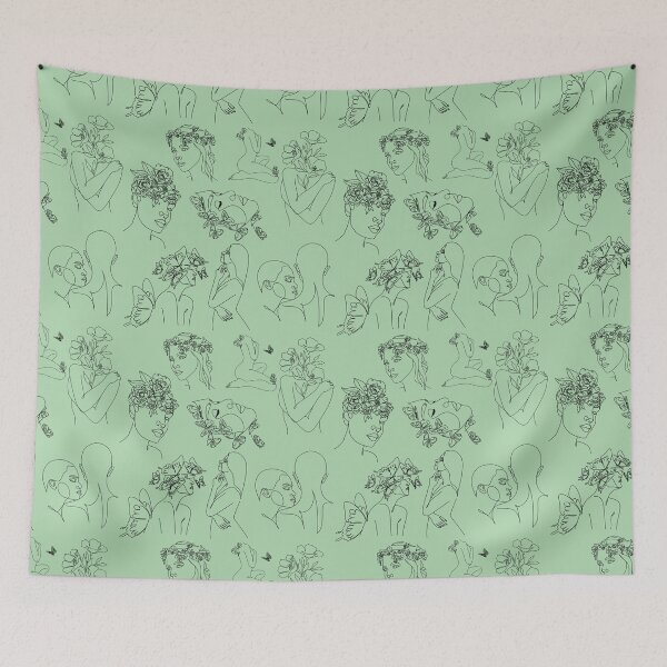 Item preview, Goddesses - Seamless Pattern designed and sold by Mepatch.