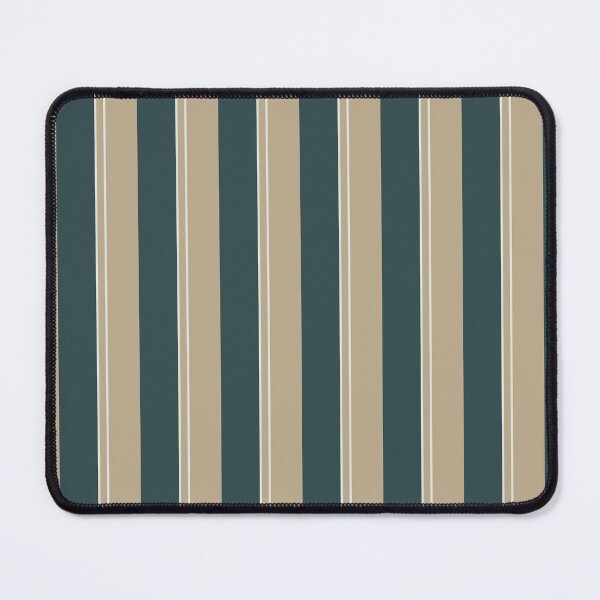 Item preview, Green and Beige Vertical Stripes with White Pinstripes designed and sold by rhombusOnion.
