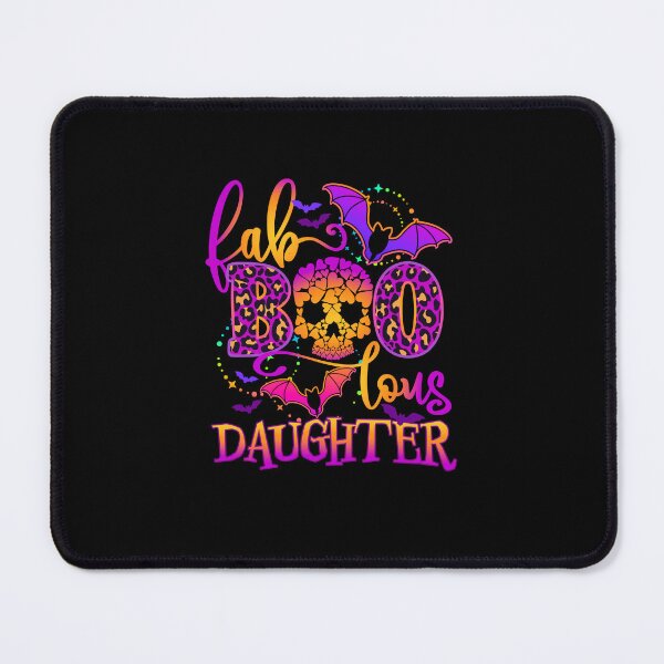 Item preview, Faboolous Daughter Halloween Skull and Bats designed and sold by HoneyHue.