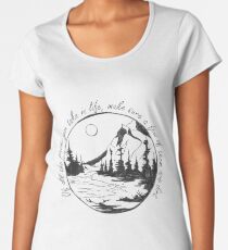 Camiseta premium para mujer Excursionismo