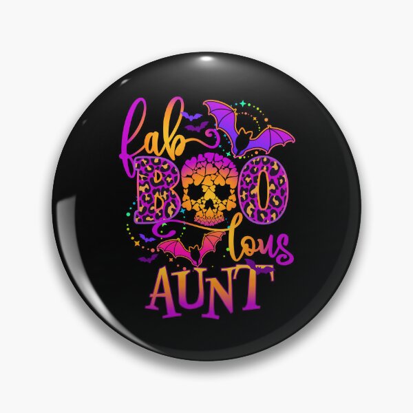 Item preview, Faboolous Aunt Halloween Skull and Bats designed and sold by HoneyHue.