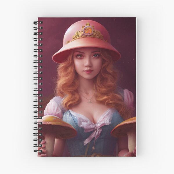 Item preview, Beautiful Princess Collecting Mushrooms AI Generated Art designed and sold by botprompts.