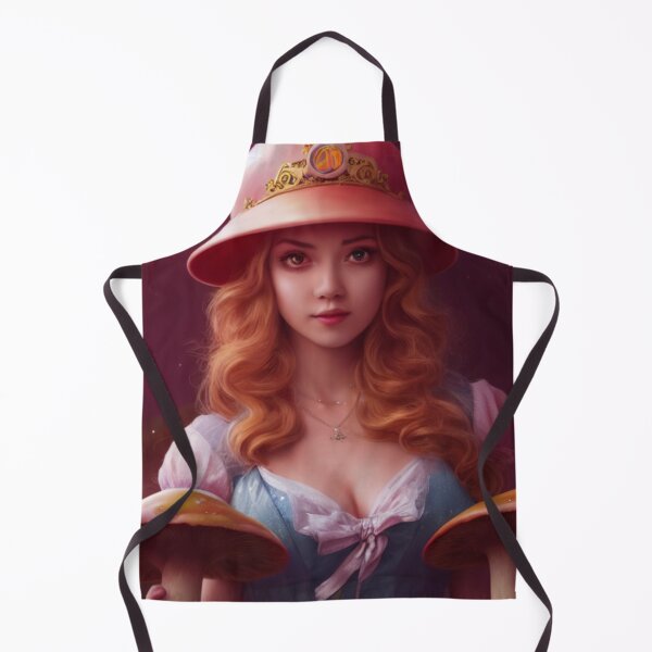 Item preview, Beautiful Princess Collecting Mushrooms AI Generated Art designed and sold by botprompts.
