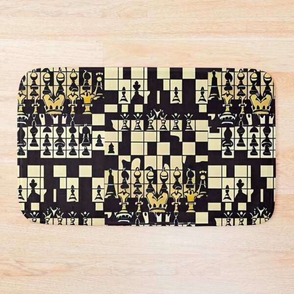 Item preview, Black and Yellow Chess Squares designed and sold by ~.
