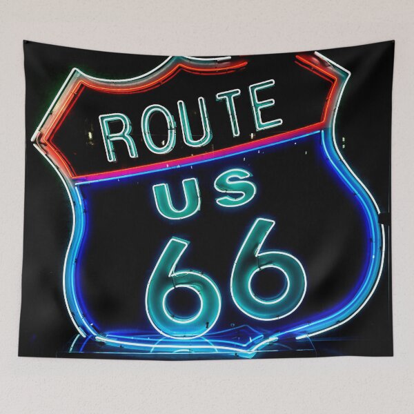 Item preview, Route 66 Neon Sign Photo designed and sold by Happy-Trails.