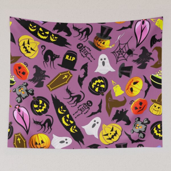 Aperçu de l'œuvre Pattern Happy Fun Halloween Pumpkin  N2 créée et vendue par iziskosmos.