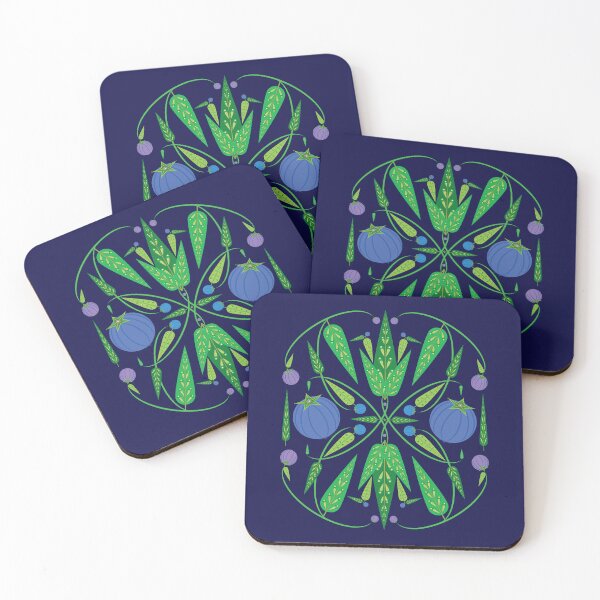 Item preview, Guardian Of The Blueberries - Navy Blue designed and sold by Elisa Yinh Creative.