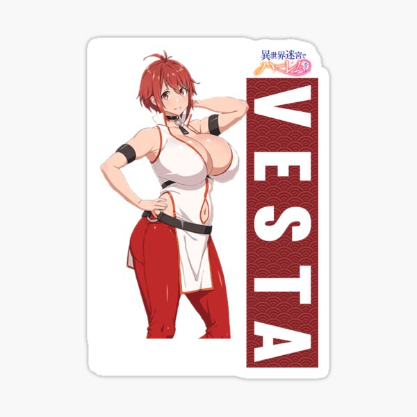 Harem In The Labyrinth Of Another World Vesta "Vesta ベスタ | Isekai Meikyuu De Harem Wo" Sticker for Sale by B-love