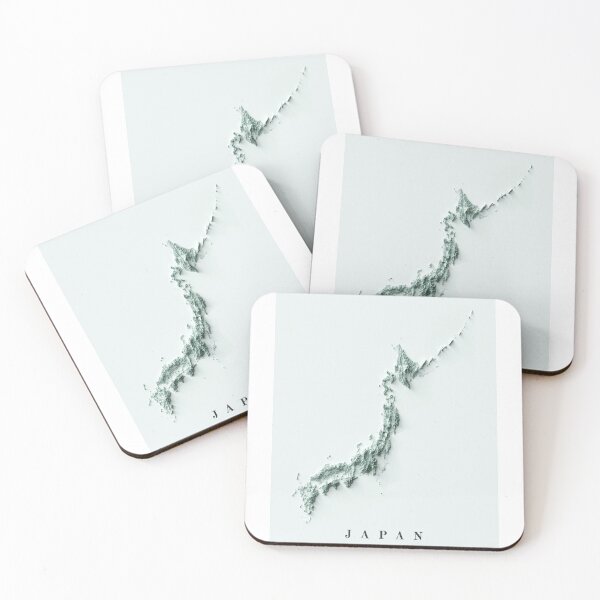 Item preview, Relief Map of Japan 3D digitally-rendered designed and sold by ThinkAboutMaps.