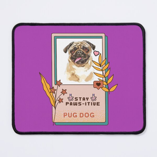 Item preview, Pug Watercolor Drawing Dog Breed | Stay Paws-itive Dog Series -75 designed and sold by PetinHeart.