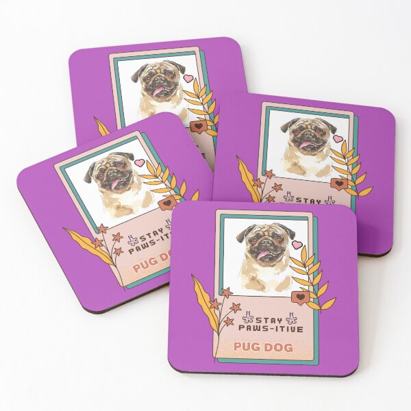 Item preview, Pug Watercolor Drawing Dog Breed | Stay Paws-itive Dog Series -75 designed and sold by PetinHeart.
