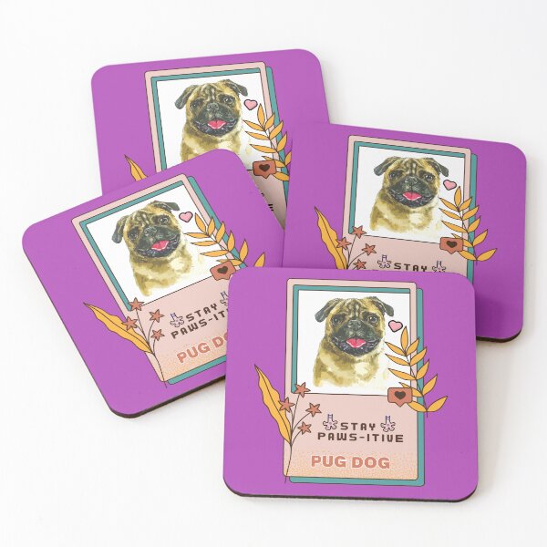 Item preview, Pug Watercolor Drawing Dog Breed | Stay Paws-itive Dog Series -80 designed and sold by PetinHeart.