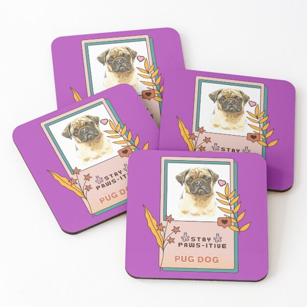 Item preview, Pug Watercolor Drawing Dog Breed | Stay Paws-itive Dog Series -81 designed and sold by PetinHeart.