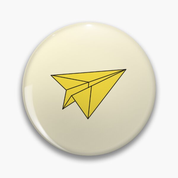 Item preview, Cute Aesthetic Yellow Paper Airplane Design designed and sold by Dr3amsInInk.
