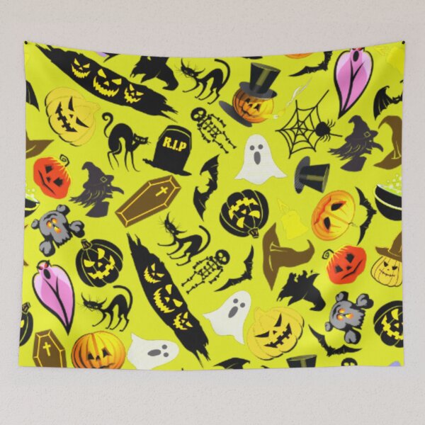 Aperçu de l'œuvre Pattern Happy Fun Halloween Pumpkin  N3 créée et vendue par iziskosmos.